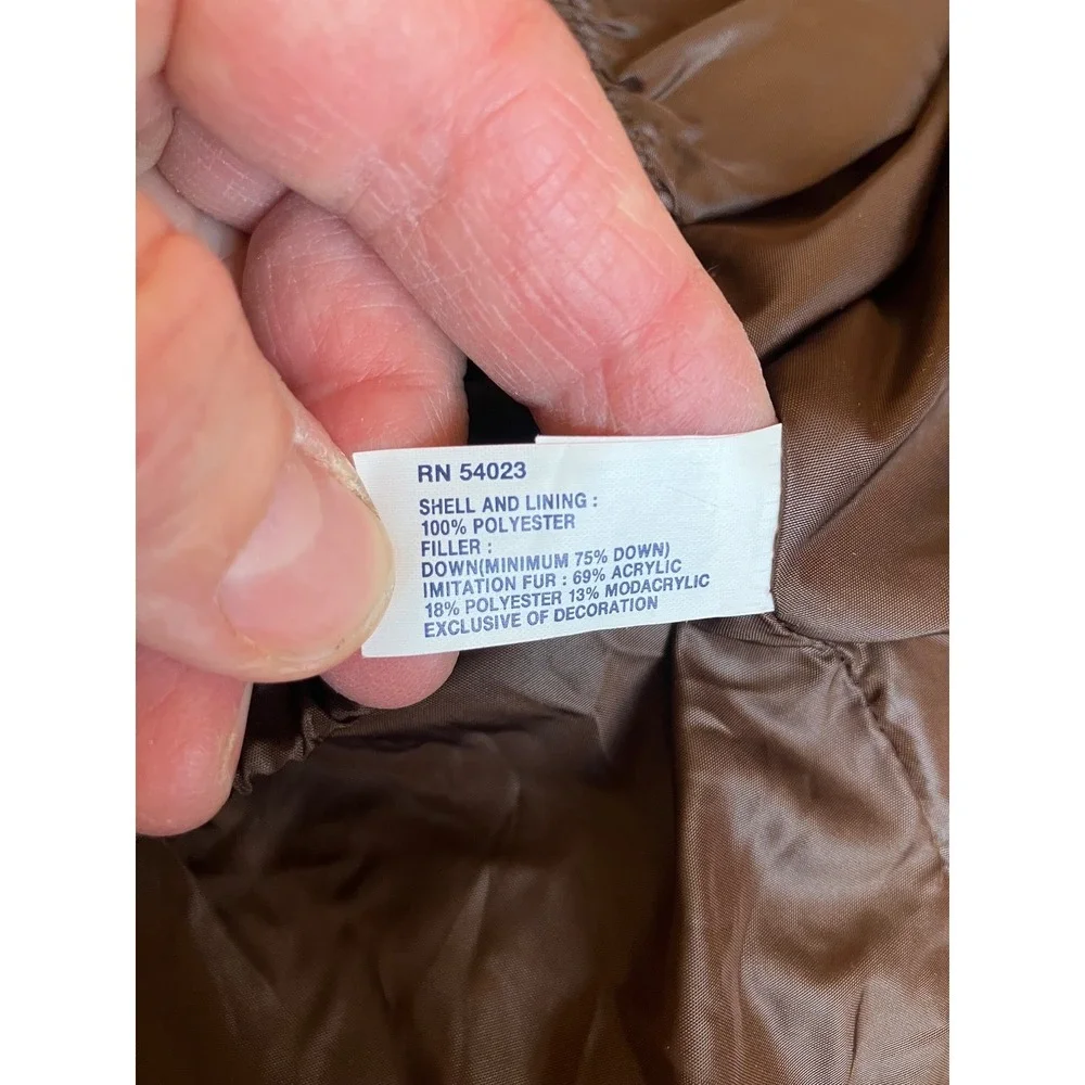 Baby Gap 12-18 months Down Fill Puffer Jacket 12-18‎ Brown Cozy Warm Cute